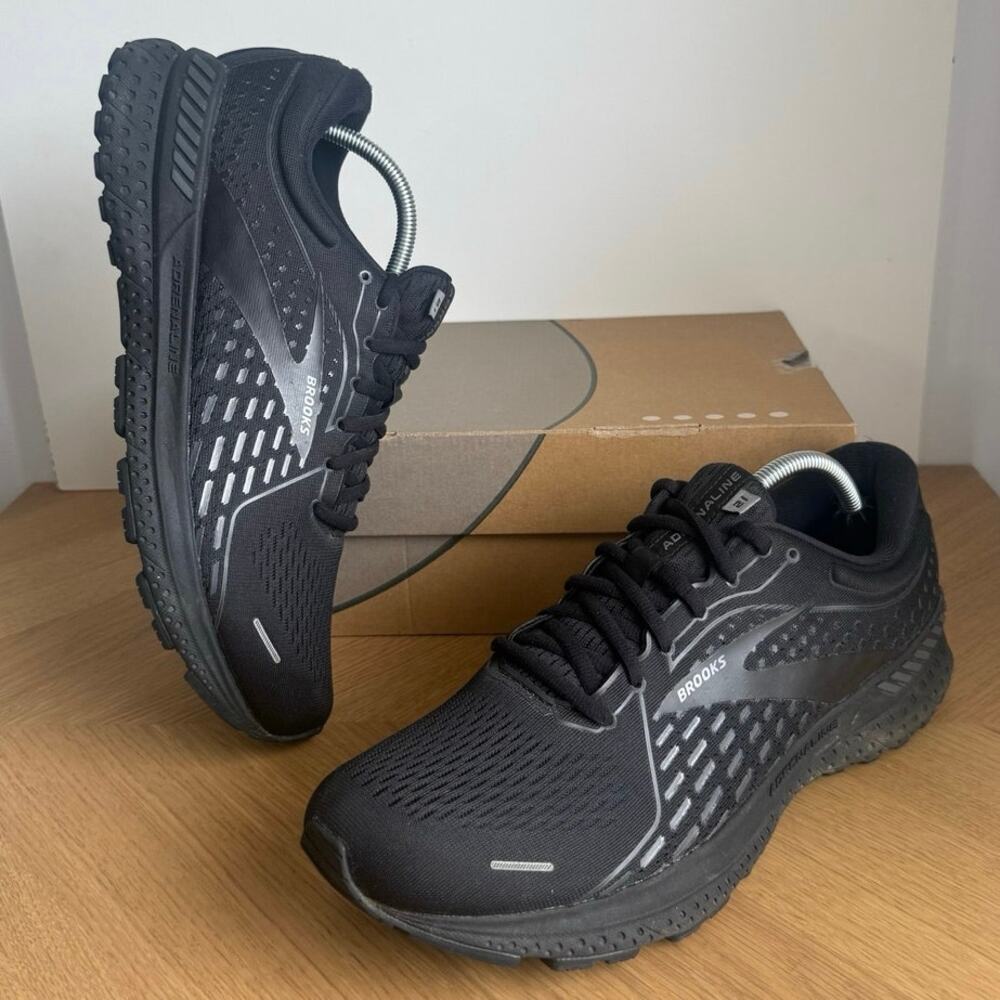 Brooks Adrenaline 21 ‘Triple Black’ Men Running Sneakers - SZ 11.5